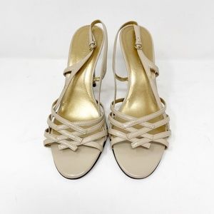 Ellen Tracy Woman Size 10 Sandals beige Heels